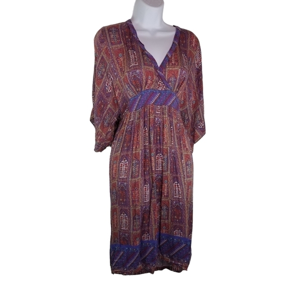 Anthropologie TINY Omina mosaic boho kimono sleeve dress - Picture 4 of 13